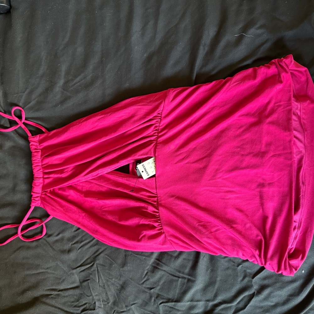 Express Fuchsia Halter Top